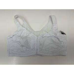 Instant Shaping Bra Size 42DD White Front Clasp Full Figure No Wire 1628 NWTs